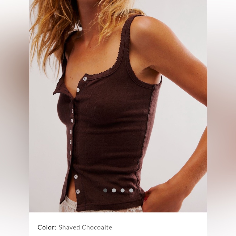 Free People Brown Tank Top